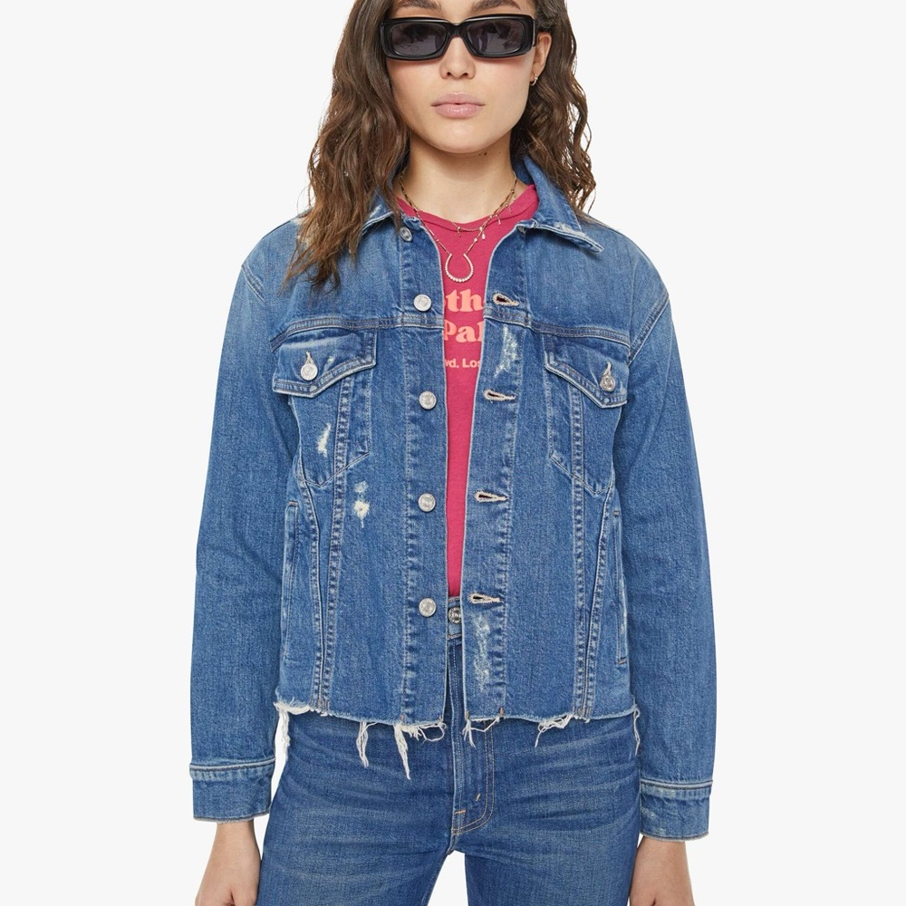 MOTHER The Cut Drifter Jean Jacket Small